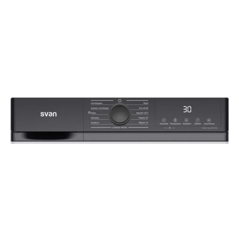 Detalle 2 de Lavadora Svan SL6203AIDV: carga frontal de 6 kg, 1200 rpm, motor Inverter y LED Display