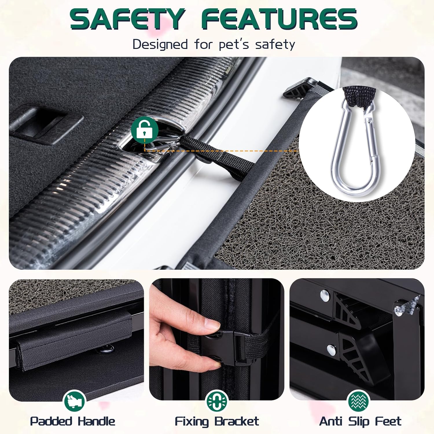 Detalle de Longest 180cm & Widest 50cm Folding Dog Car Ramp for Large Dogs