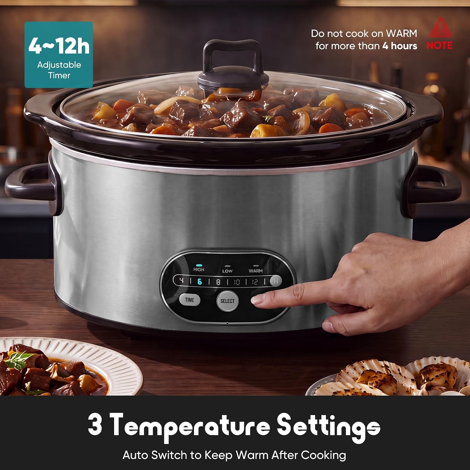 Detalle de OLIXIS Slow Cooker, 8 Quart