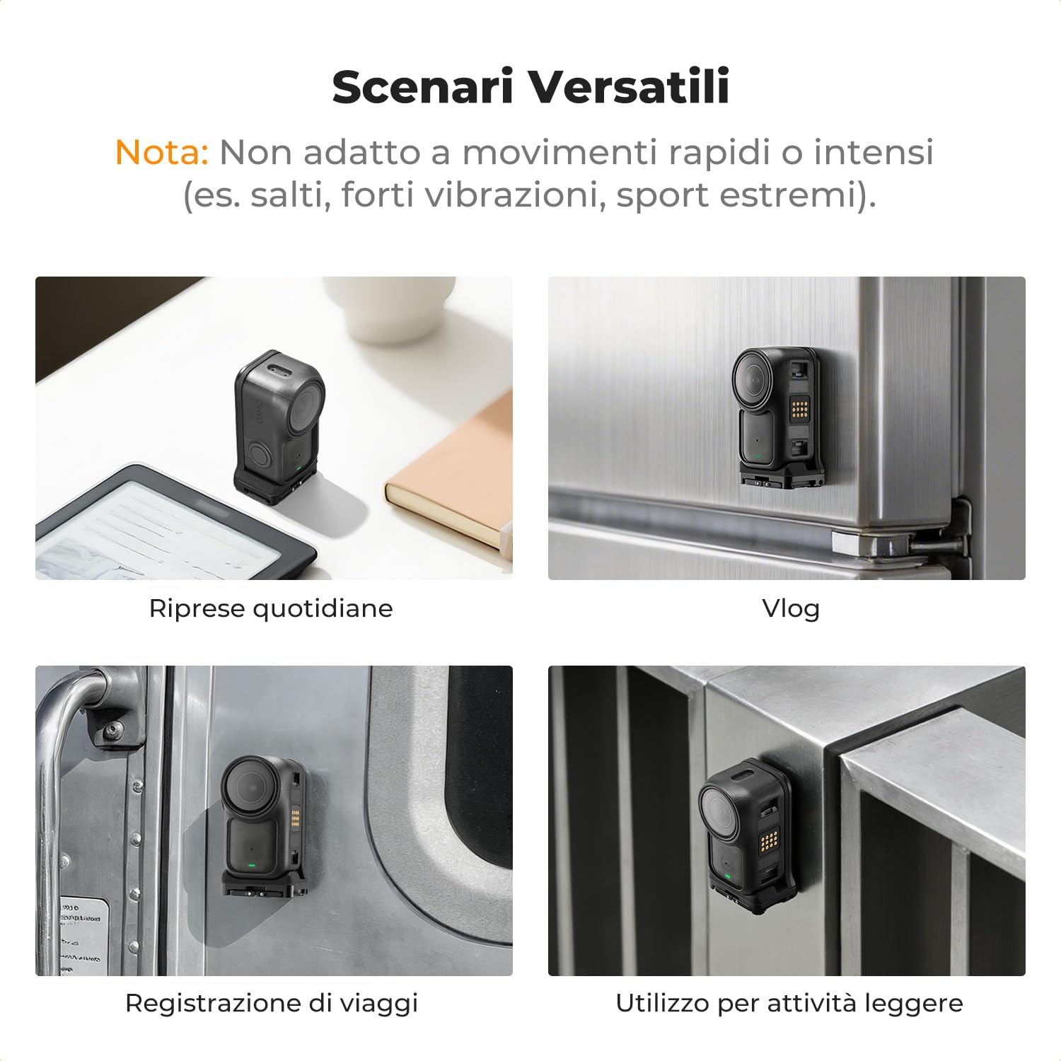 Detalle de K&F CONCEPT Adattatore magnetico verticale per Osmo Nano/Xtra Atto