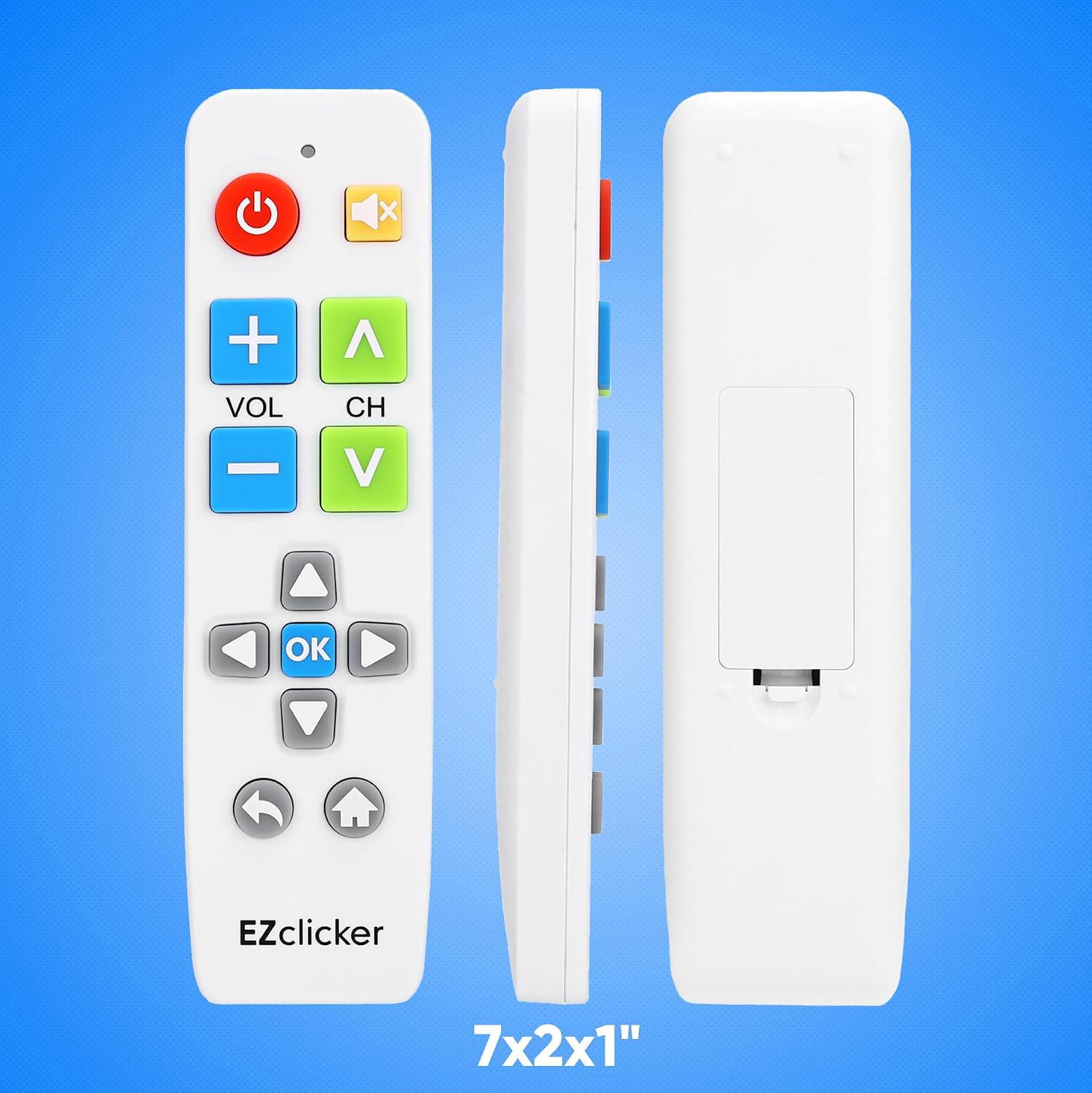 Detalle de Samsung Replacement TV Remote with Big Button (White) for Samsung TVs