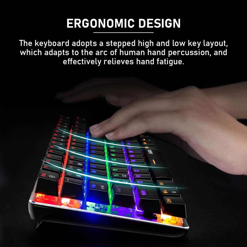 Thumbnail 6 de Bluetooth Mechanische Tastatur AK33 82 Tasten