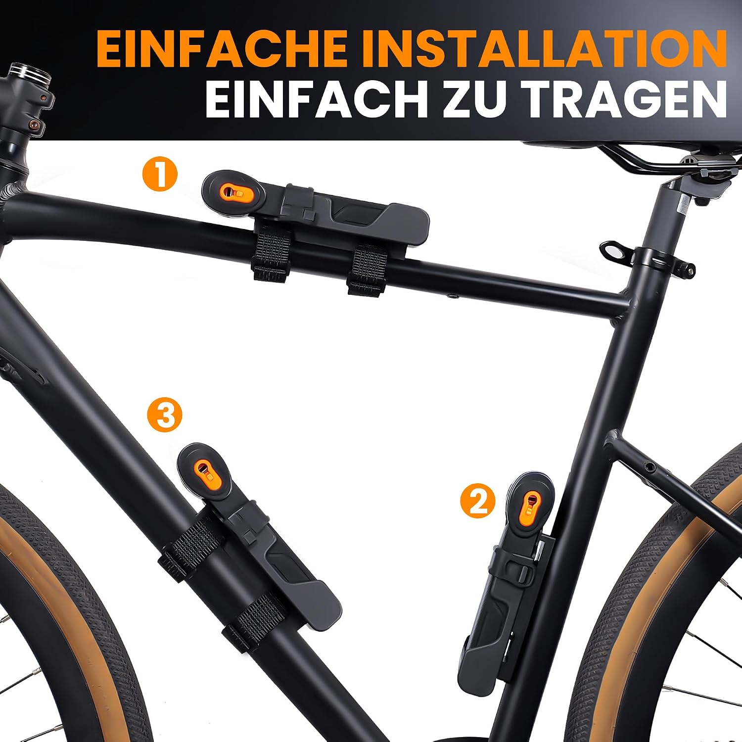 Thumbnail 5 de HIPARK Faltschloss Fahrrad 100cm