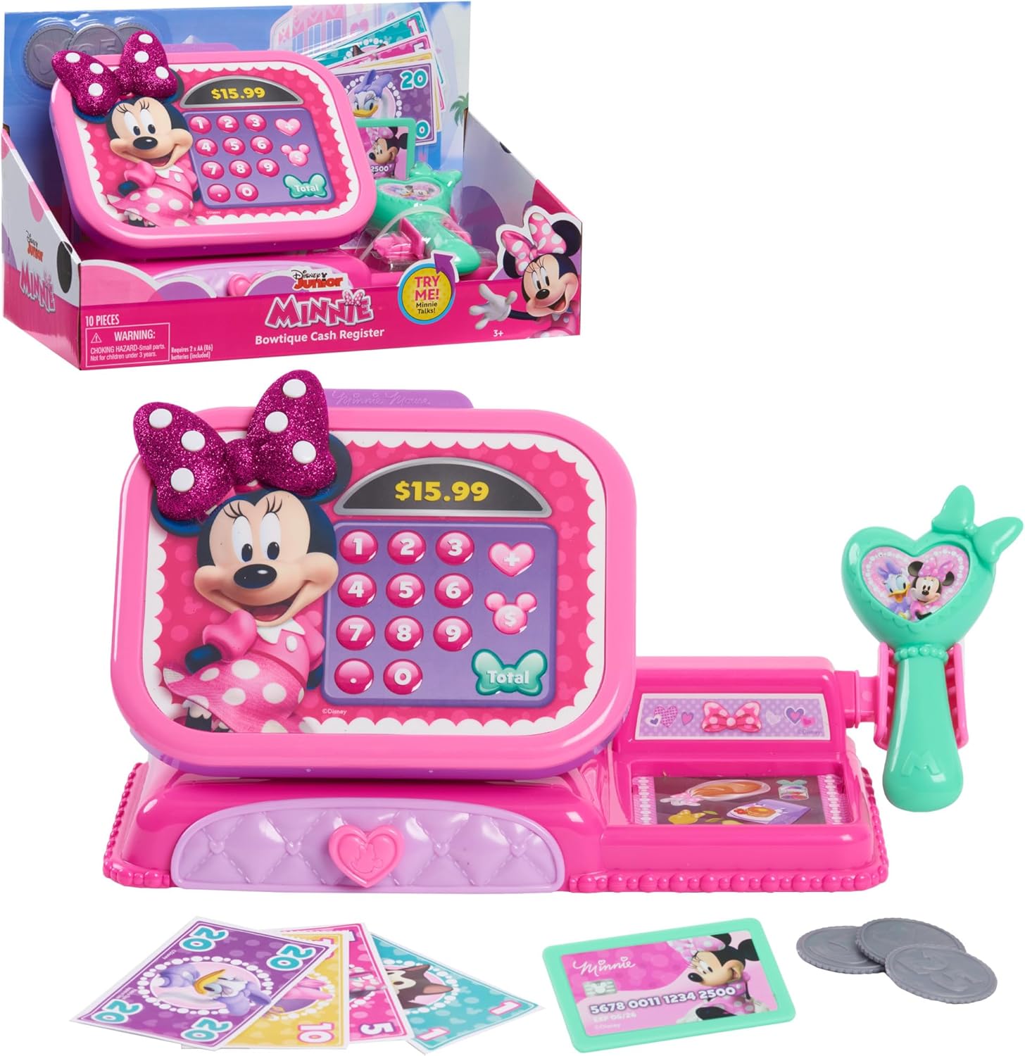 Disney Junior Minnie Mouse Bowtique Registrierkasse 3+