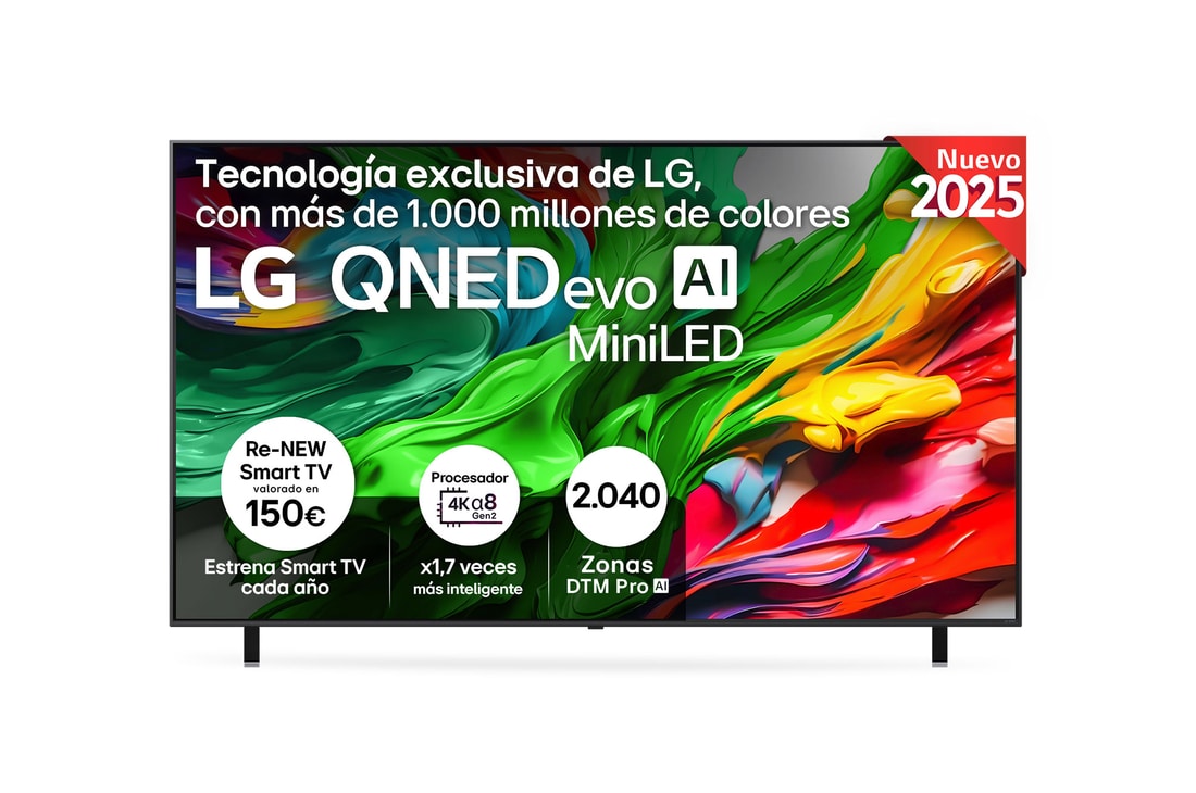 Detalle de LG 55QNED85A6C MiniLED 4K evo AI