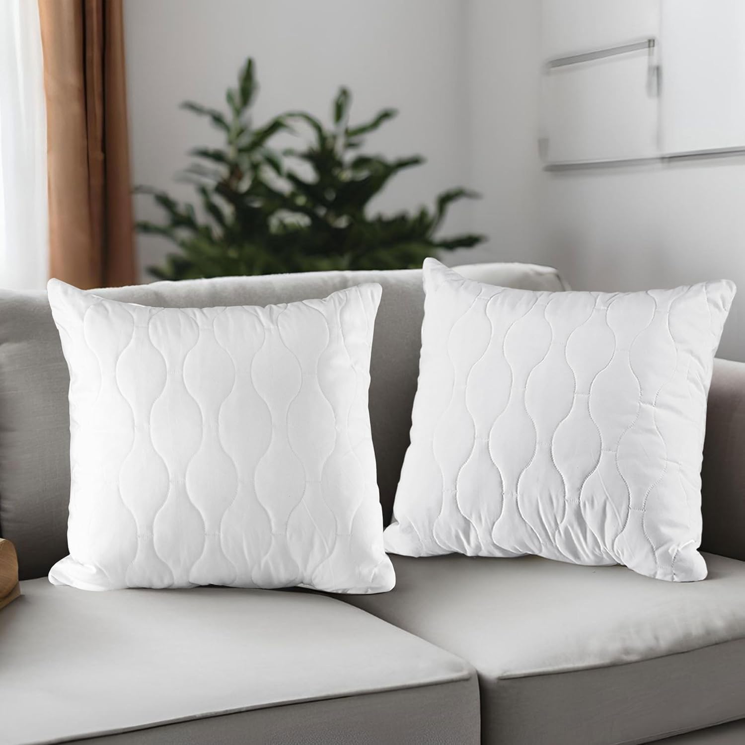 Thumbnail 5 de Utopia Bedding Kopfkissen 50x50 cm (2er Set) – Gestepptes, weiches Kissen für Sofa und Bett