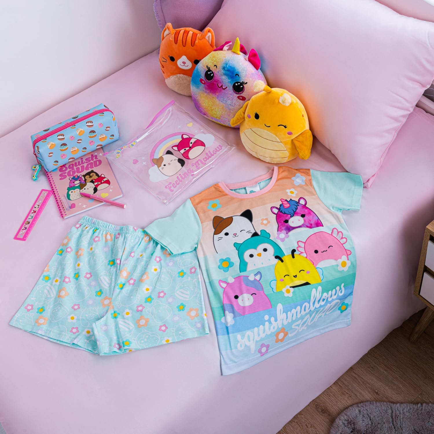 Thumbnail 1 de Squishmallows Girls Pyjamas: Squish Squad Short Pajama Set for Girls