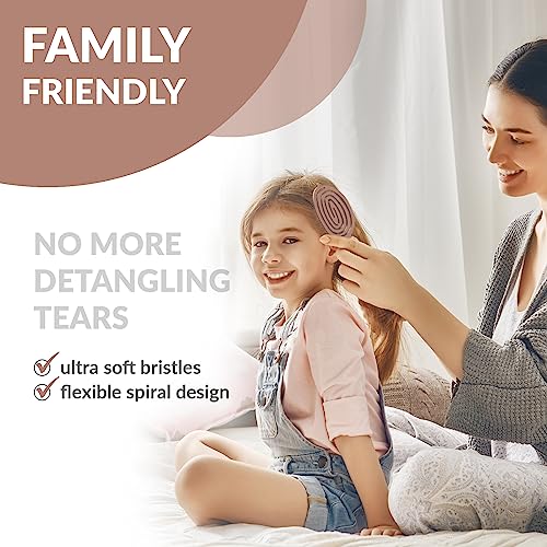 Detalle 2 de Brosse démêlante Innovante pour enfants et tous types de cheveux ⚙