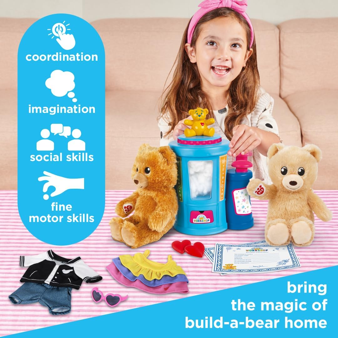 Detalle de Casdon Build-A-Bear Workshop stuffing station set (for ages 3+) with lights