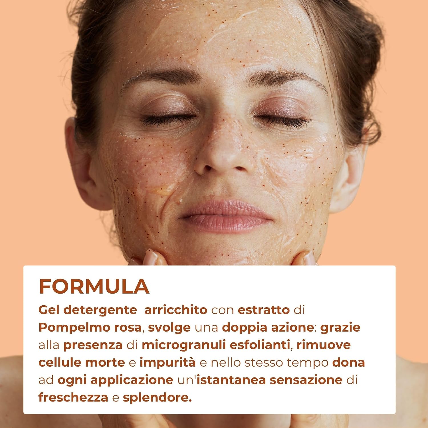 Detalle de Bottega Verde Estratti di Bellezza Gel Scrub Detergente con Pompelmo Rosa, 100 ml