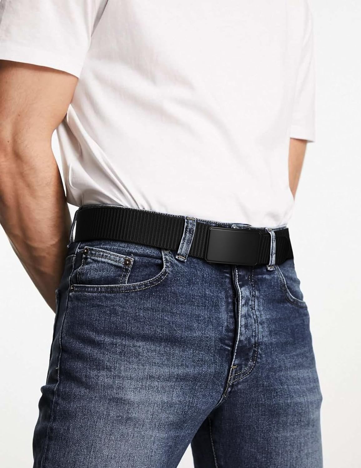 Thumbnail 5 de JUKMO Automatik Gürtel für Herren (Nylon, 3,8 cm) mit Ratsche