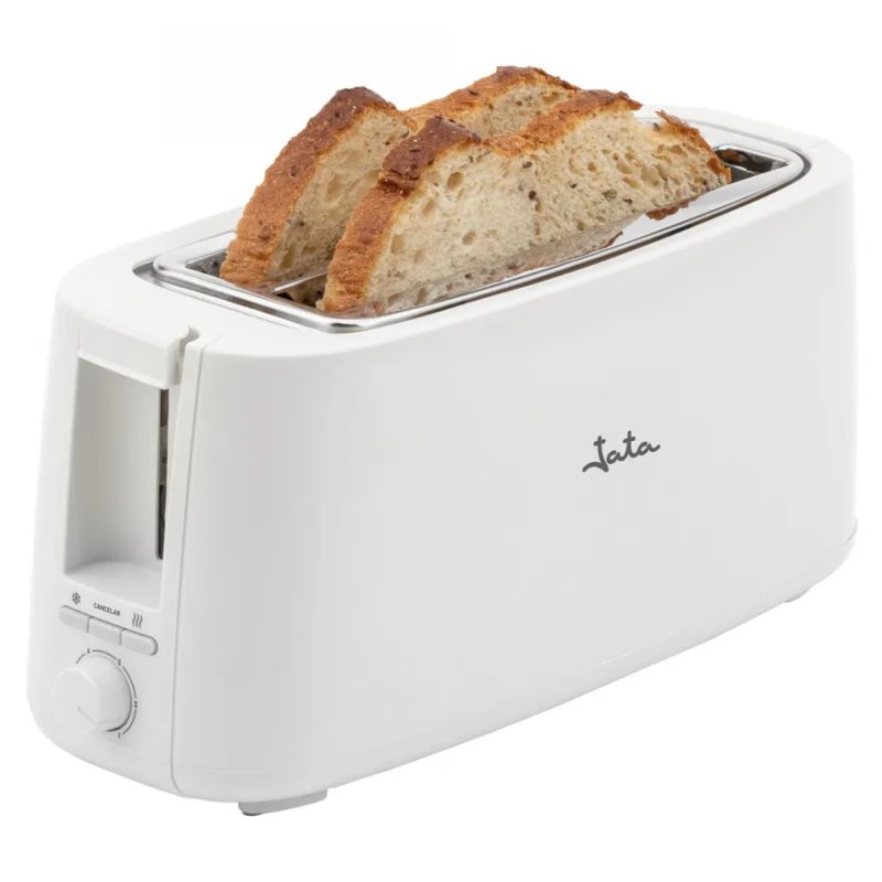 Detalle 2 de Tostadora Jata 1400W con 7 niveles y 2 ranuras – Blanco