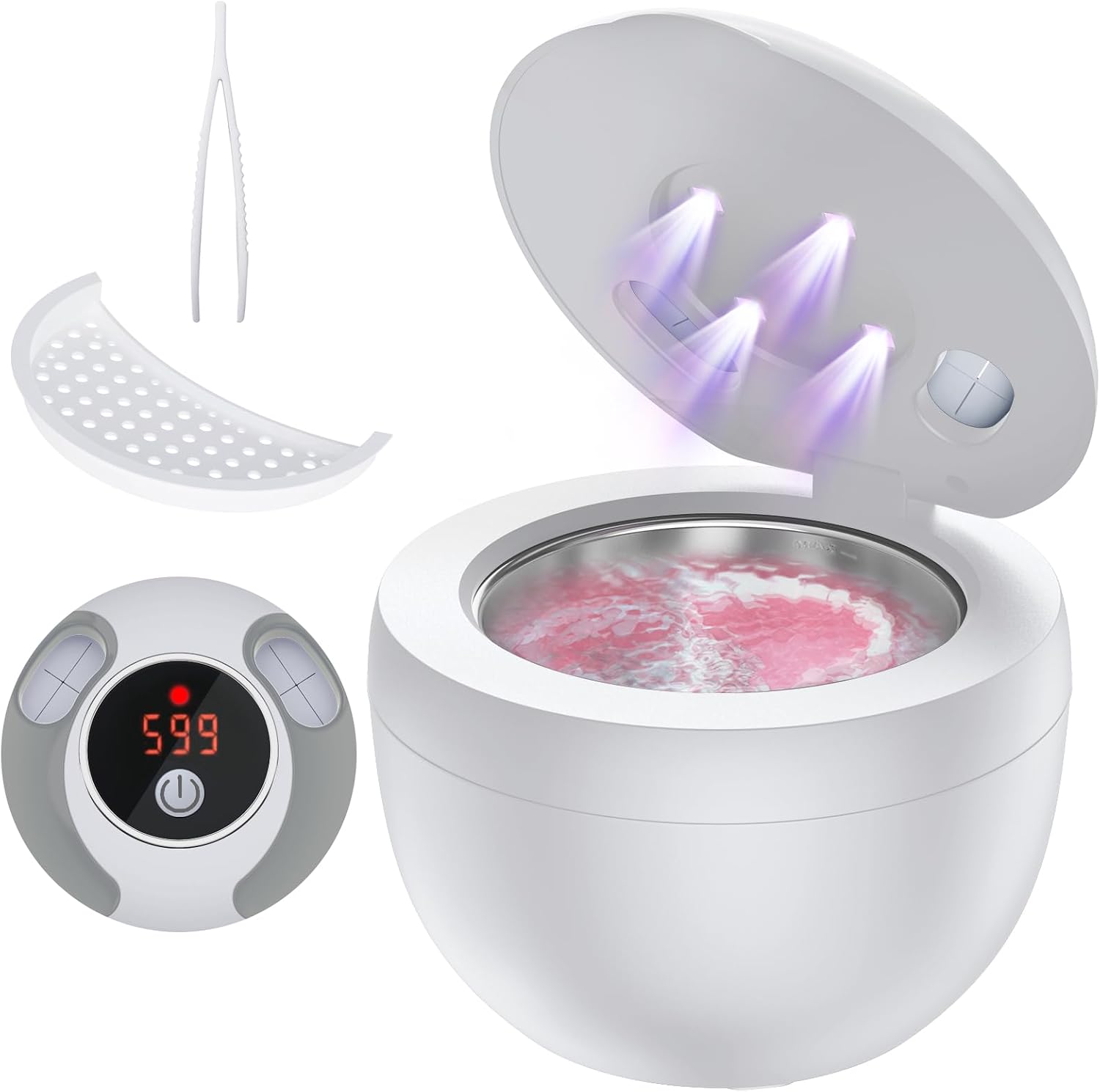 Detalle de Accwork Ultrasonic Retainer Cleaner Machine (45kHz, 200ml)