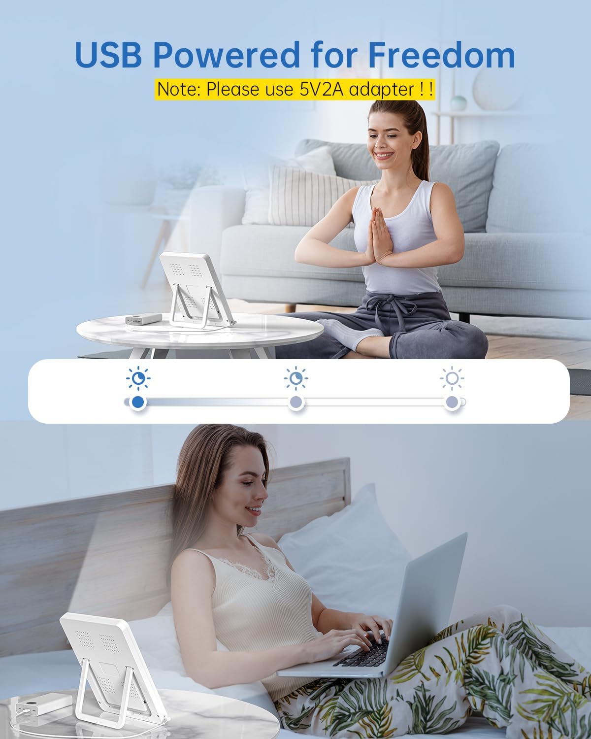 Thumbnail 3 de SUXIO HappyLamp-1 Light Therapy Lamp, 10,000 Lux, 3 Modes & Touch Control