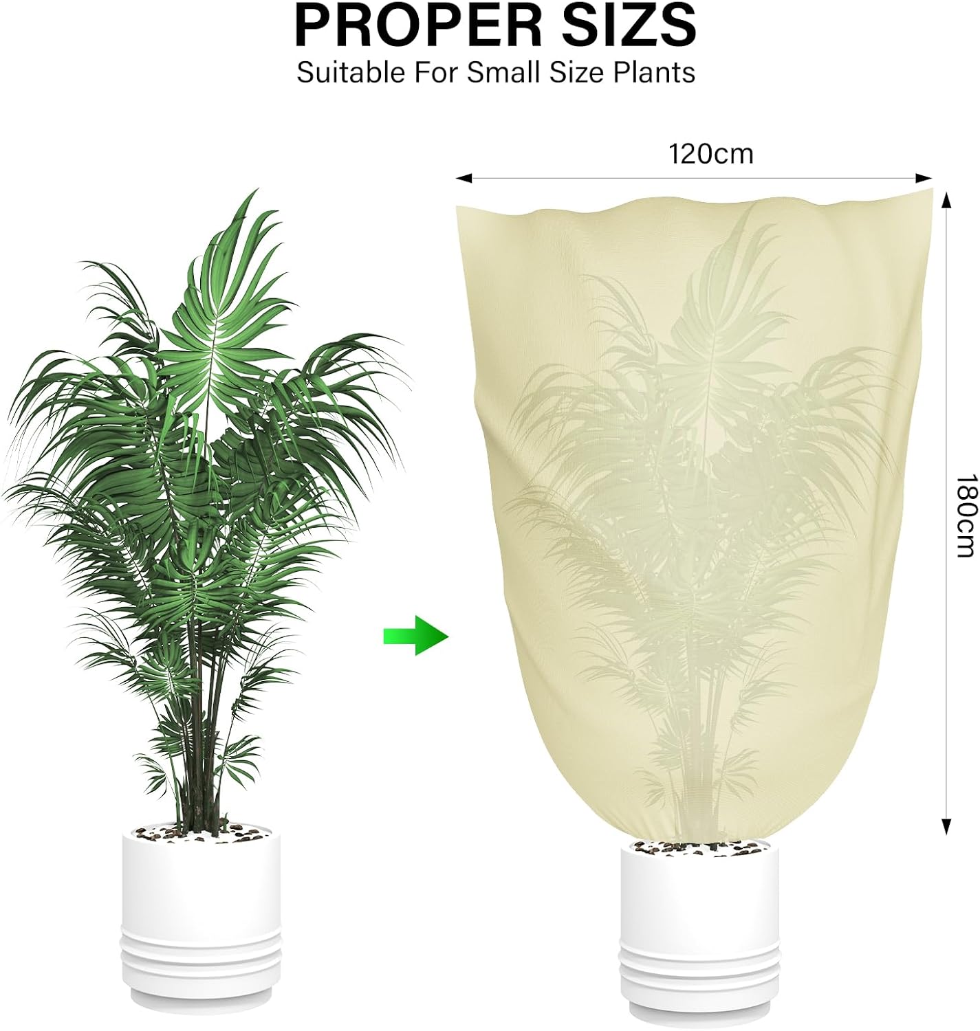 Thumbnail 4 de Yomisee 120x180cm Plant frost protection cover 🎍