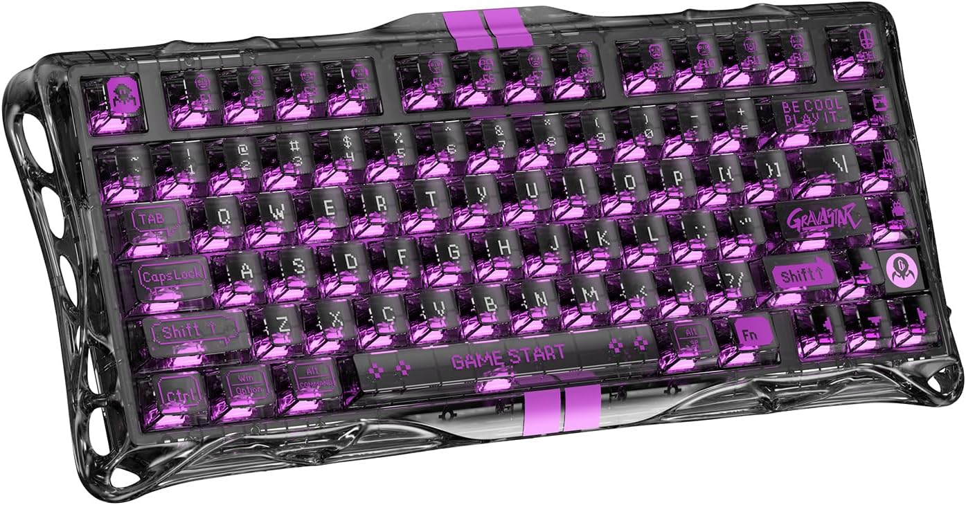 Detalle de GravaStar V75 Lite Hall-Effekt Tastatur – 75% Layout, schnelle Reaktion, Hot Swappable