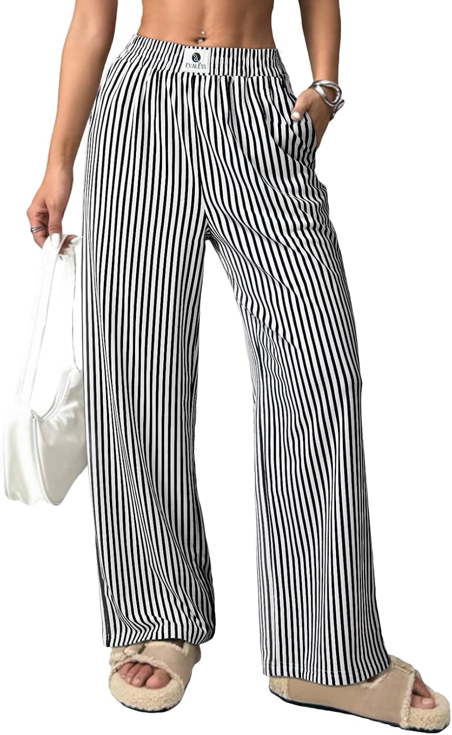 Detalle de EVALESS Striped Pants 2026