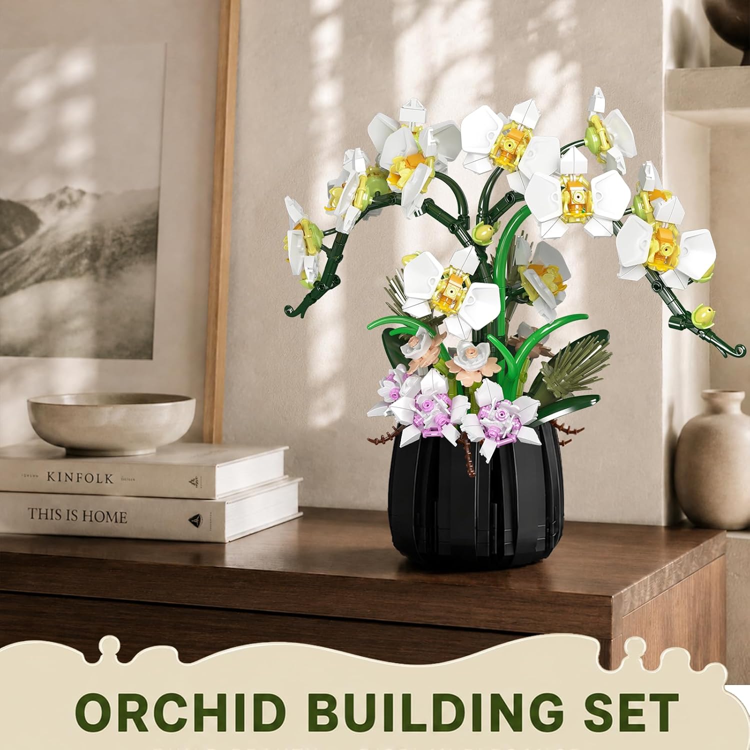 Detalle 1 de Mould King 24108 Orchideen-Baustein-Modell