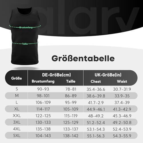 Detalle de FALARY Débardeur Homme Lot de 3 – 100% coton, Noir/Bleu/Olive, taille XL