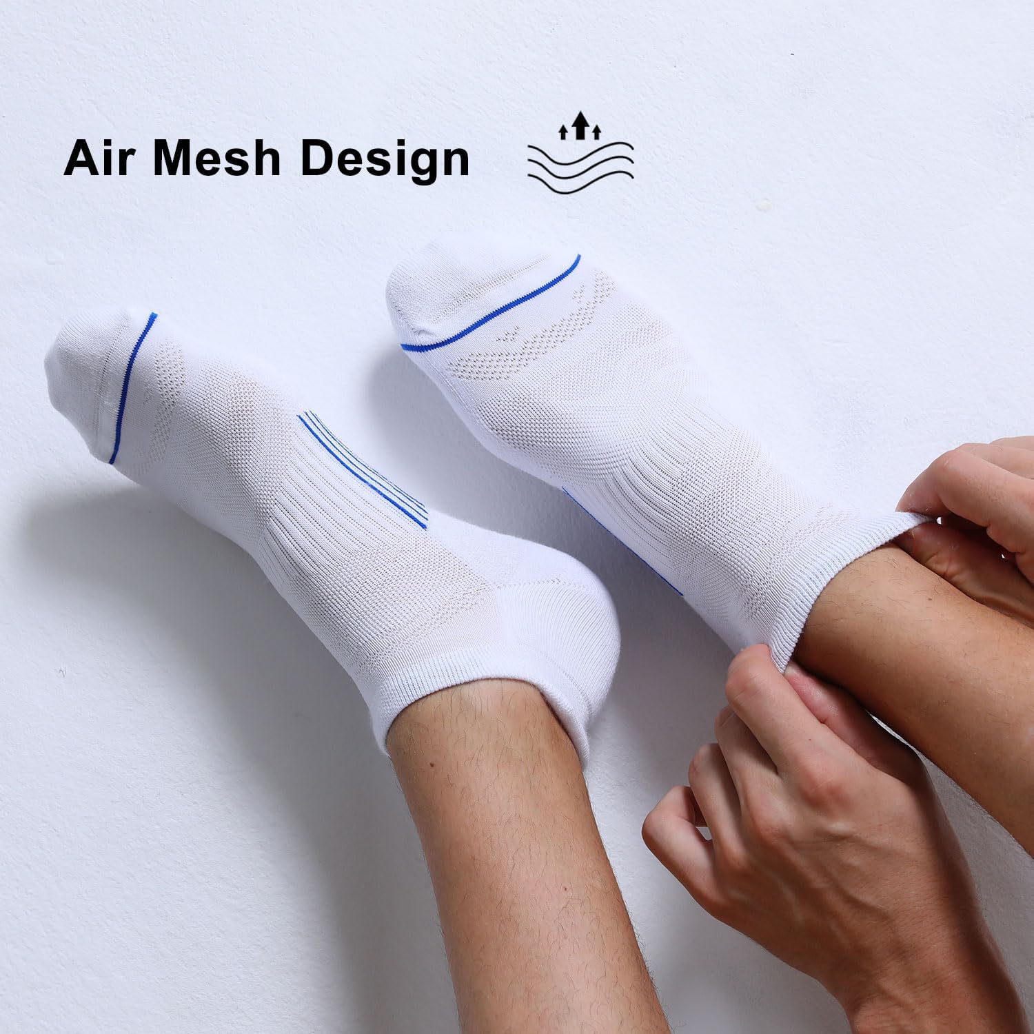 Thumbnail 2 de FITRELL Men’s 6-Pack Ankle Running Socks (Low Cut, Cushioned) for 7–9 / 9–12 / 12–15