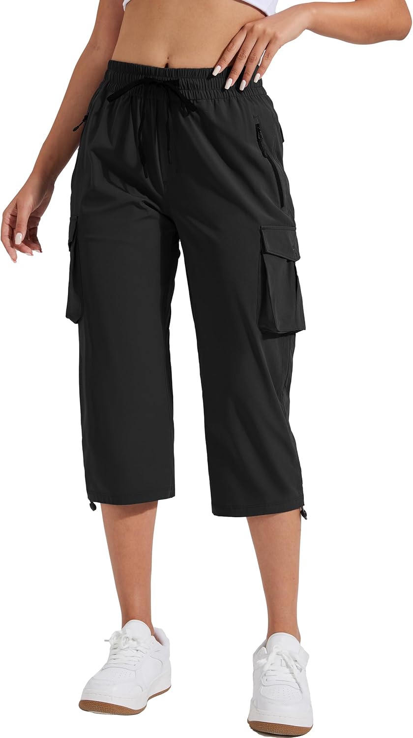 Detalle de Pioneer Camp Caprihose Damen 3/4 Sommerhose – Leicht, bequem und praktisch