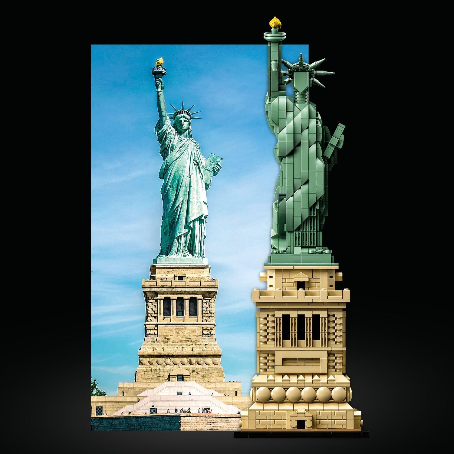Detalle de LEGO 21042 Statue of Liberty Model Kit 🧱