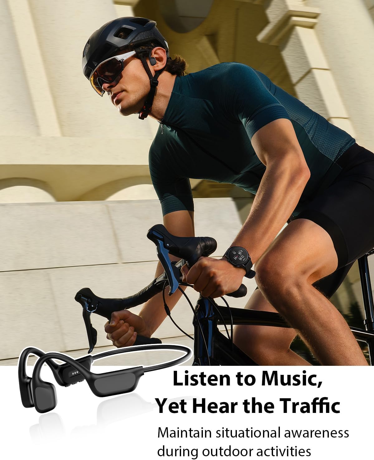 Thumbnail 5 de ZOVIMAX Bone Conduction Headphones with MP3 Mode and 8GB Memory