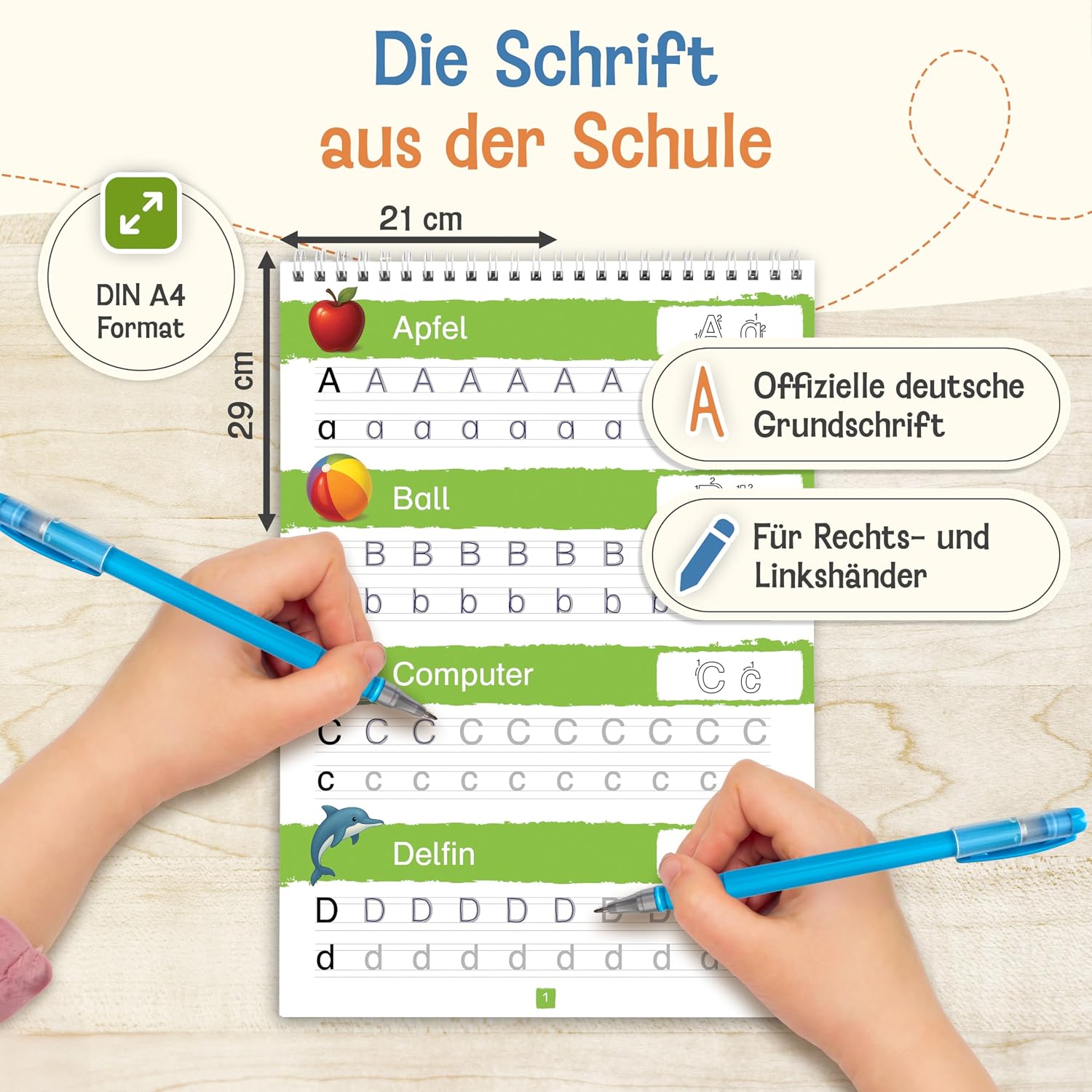 Detalle de Magische Übungshefte für Vorschule ab 5 Jahren – 5 Hefte, Stifte & Reusable Lernhefte