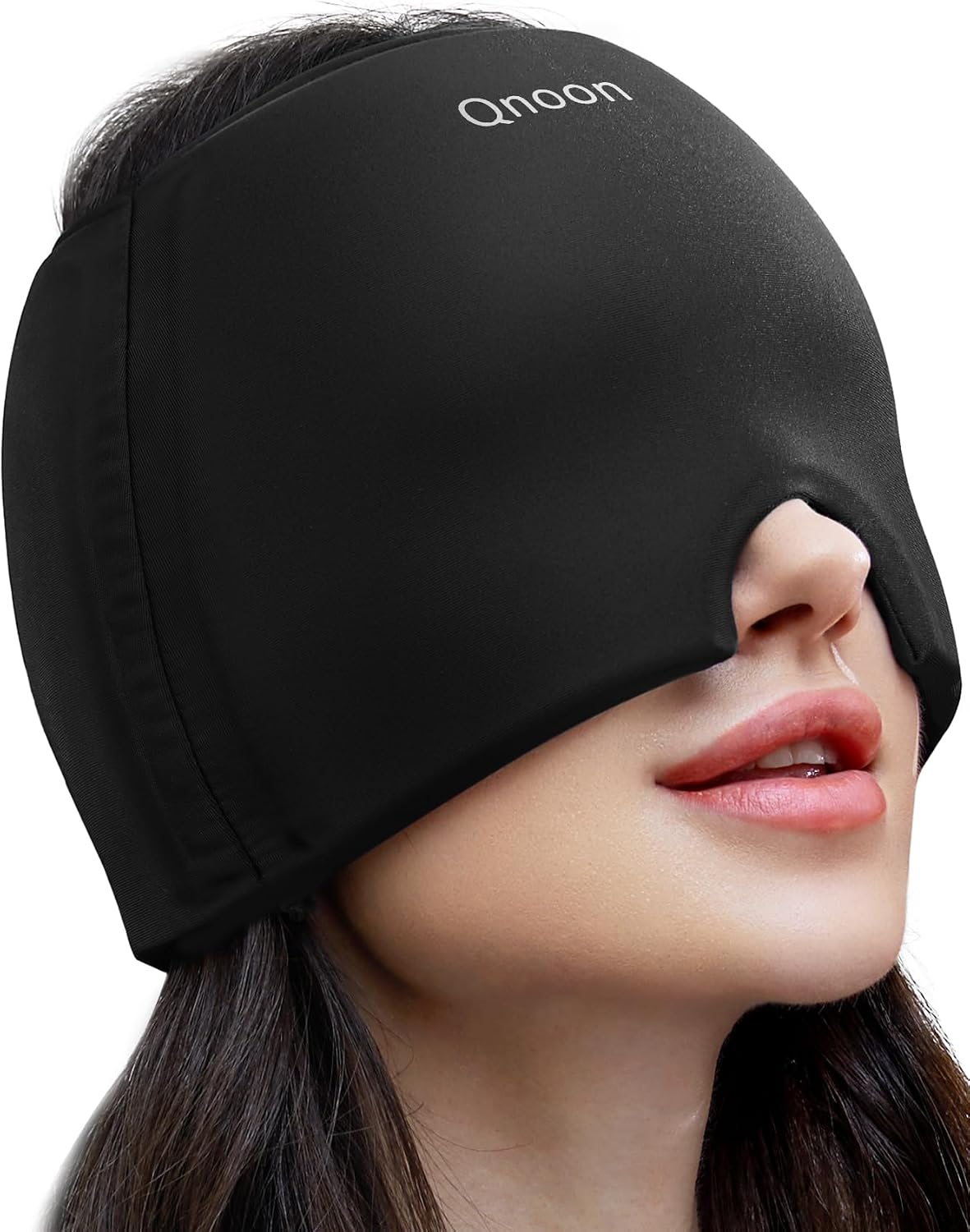 Detalle de Qnoon HRC02 Migraine Relief Cap, Cooling Gel Ice Head Wrap