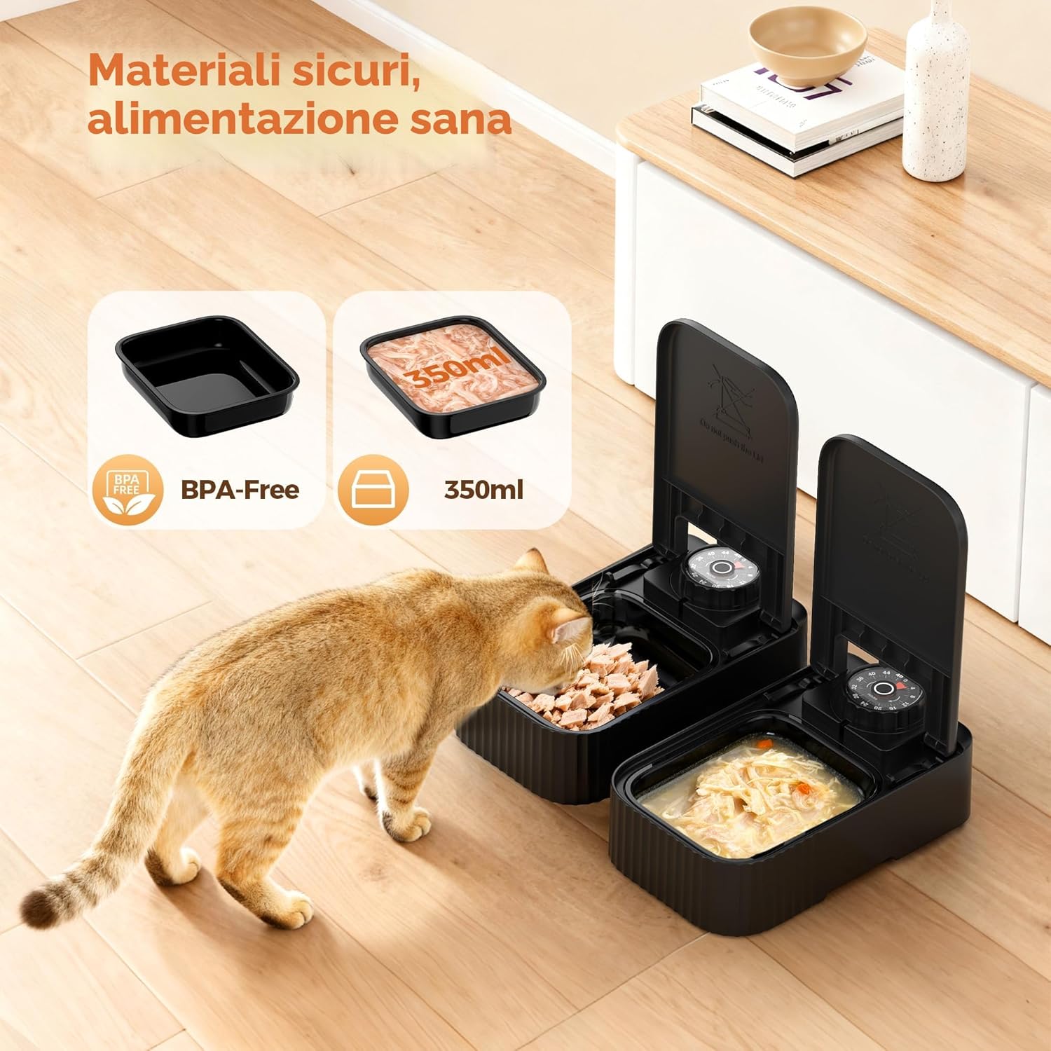 Detalle 2 de SOOFPET Distributore automatico 350 g per gatti