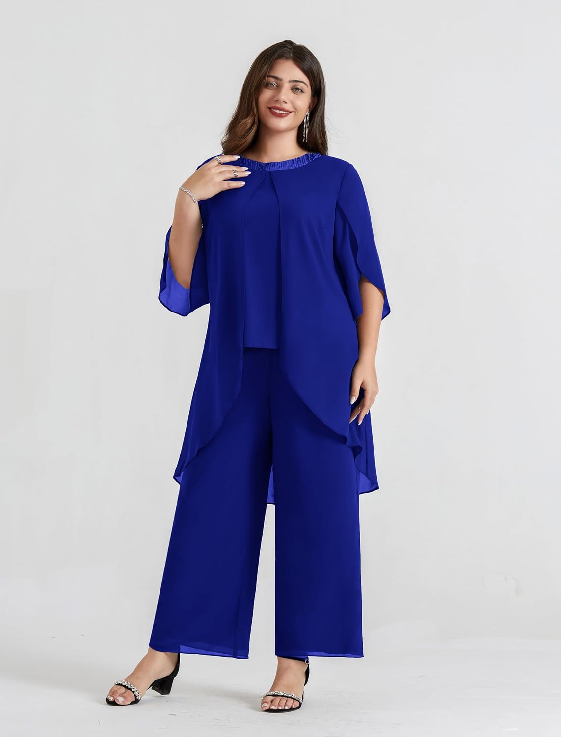 Detalle 1 de Hanna Nikole Chiffon Abendanzug für Damen