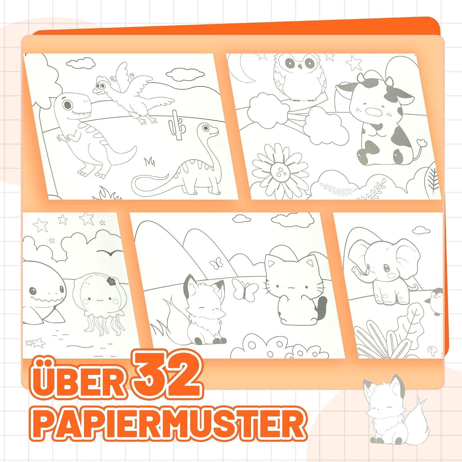 Thumbnail 2 de Aquarell-Sets Malbücher für Kleinkinder 20 Seiten