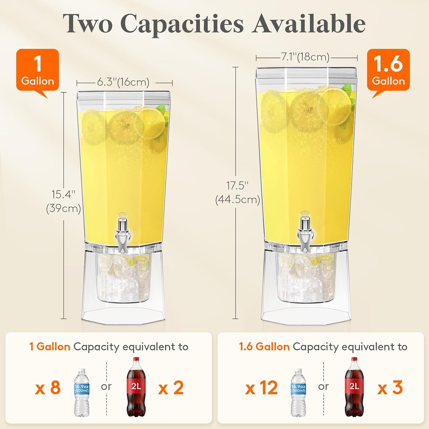 Thumbnail 2 de Lifewit 24319 4L Drinks Dispenser with Tap and Removable Cooling Stand