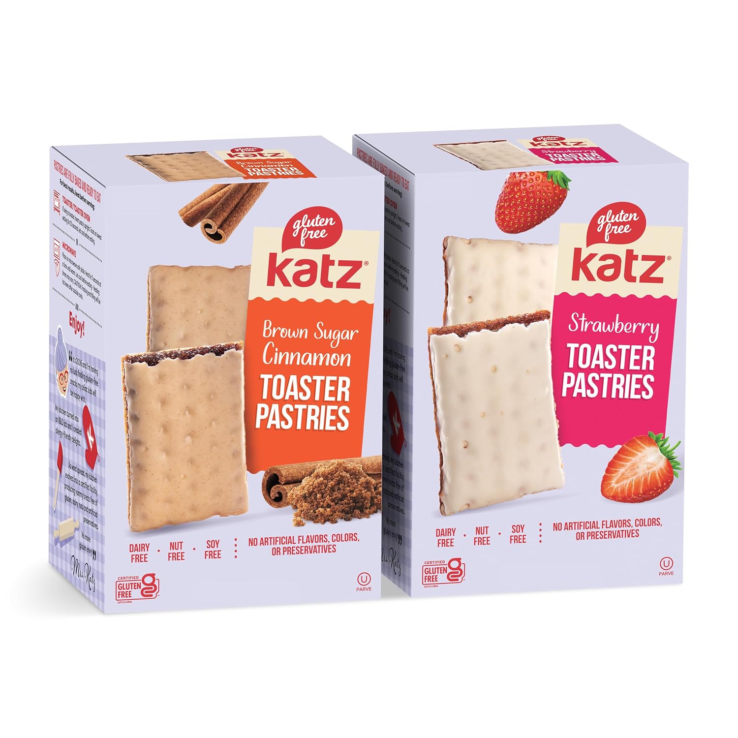 Detalle de Katz Gluten Free Toaster Pastries Variety Pack, 8 oz, Pack of 2