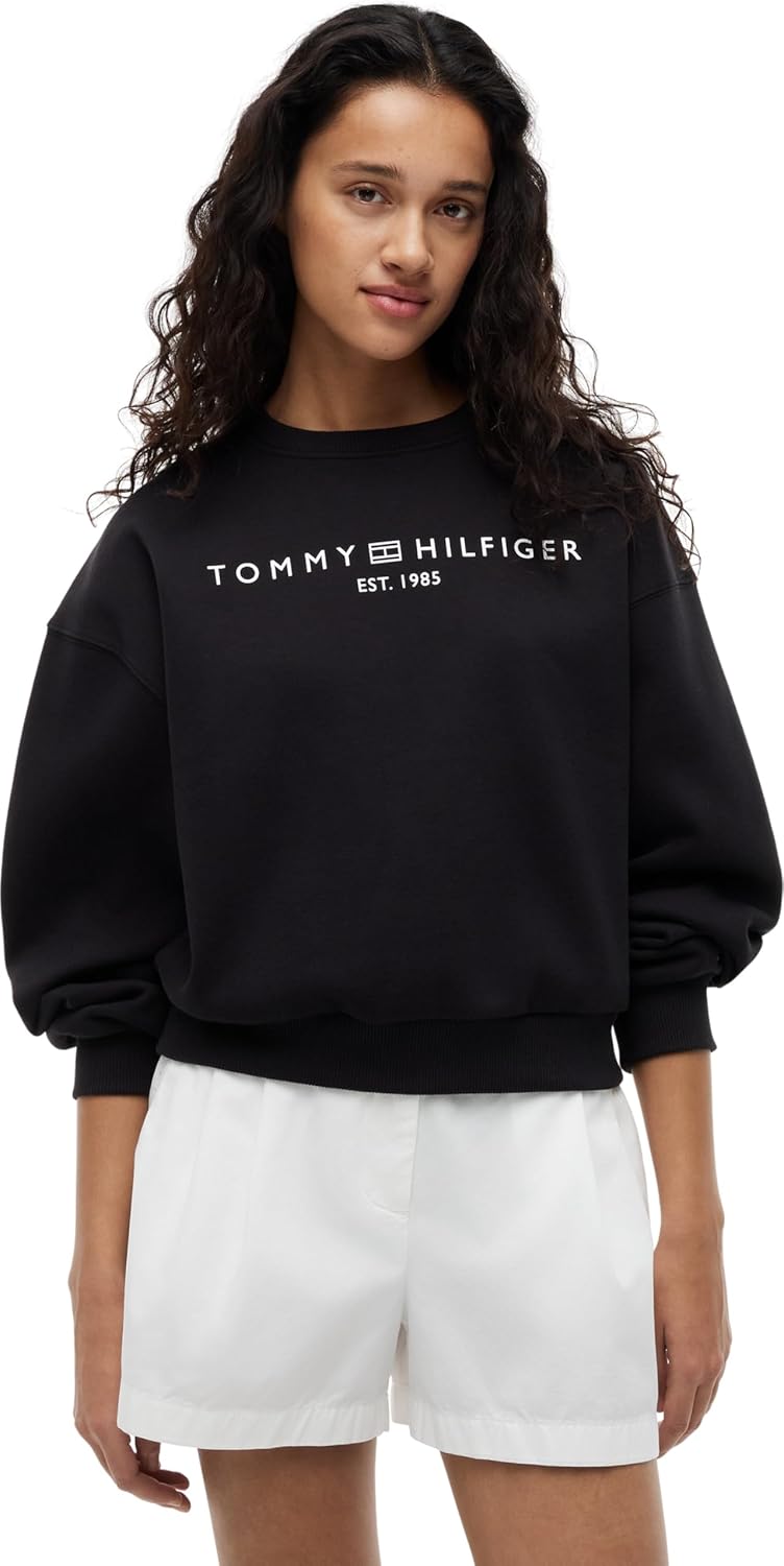 Thumbnail 6 de Tommy Hilfiger Corp Logo Modern Swtsrt Donna - Felpa originale e sostenibile