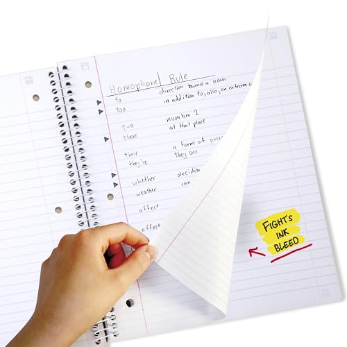 Thumbnail 3 de Five Star 8" x 10.5" Spiral Notebook, 80 Sheets 📓