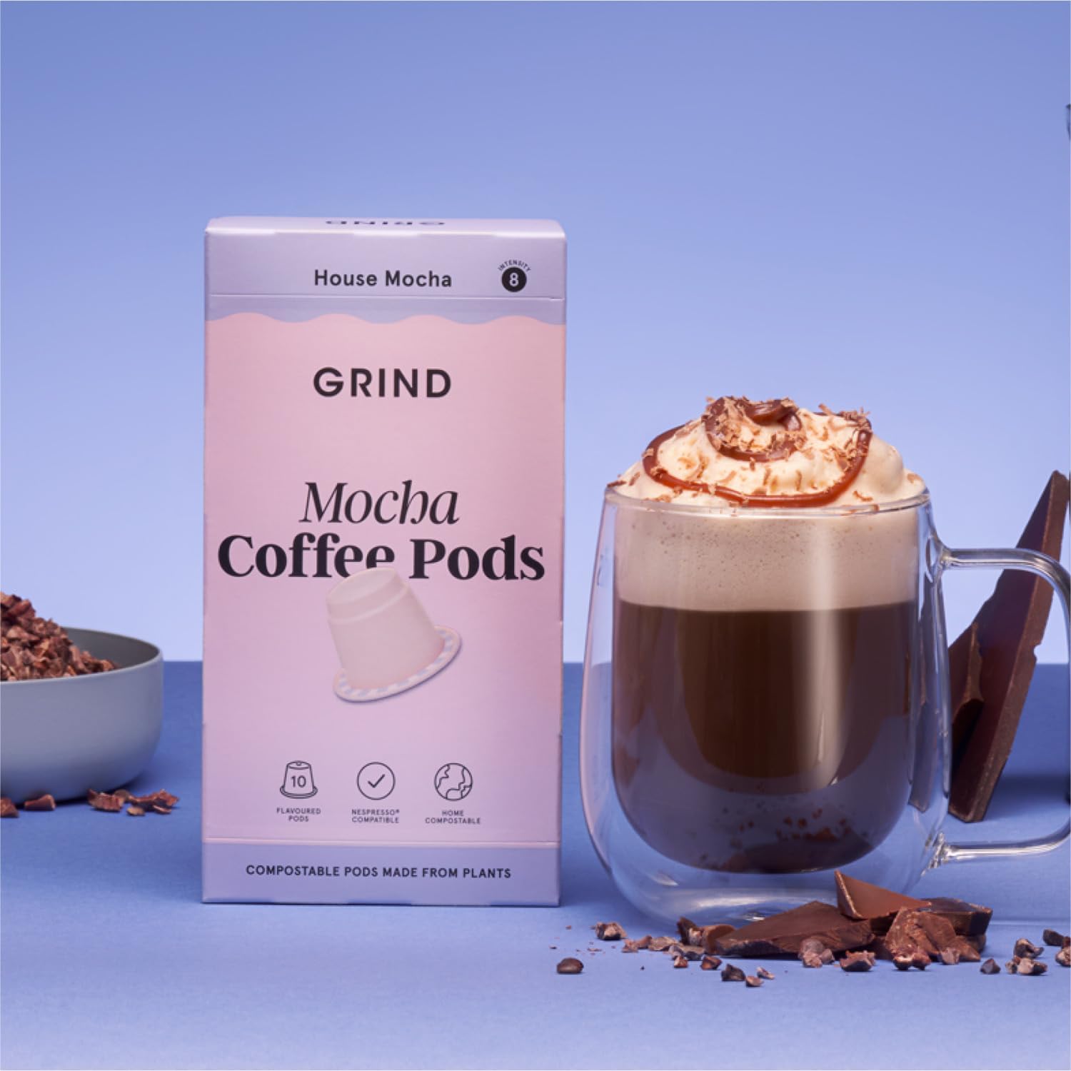 Thumbnail 5 de Grind Mocha Coffee Pods 60-pack, 100% Arabica