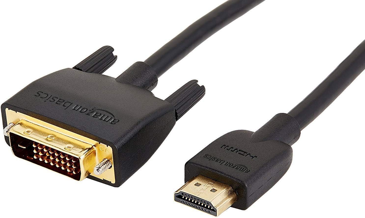 Detalle de Amazonベーシック HDMI A-DVI変換ケーブル 3.0m 双方向・1080P・金メッキコネクター