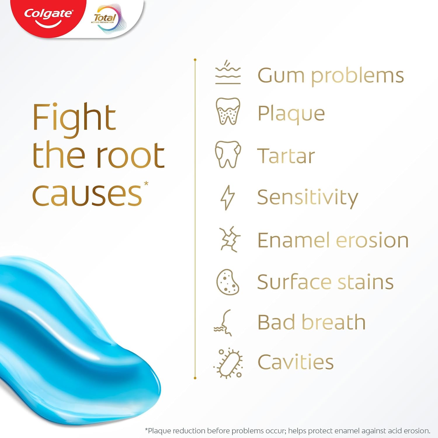 Thumbnail 4 de Colgate Total Whitening Toothpaste 4x100ml – Stronger 24-Hour Bacterial Defence and Long-Lasting Protection