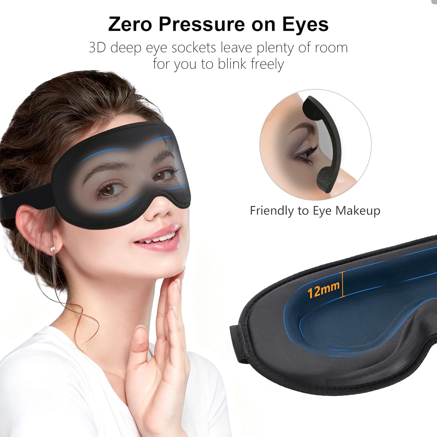 Detalle de Gritin 100% Blackout Sleep Mask 490-650 mm 😴