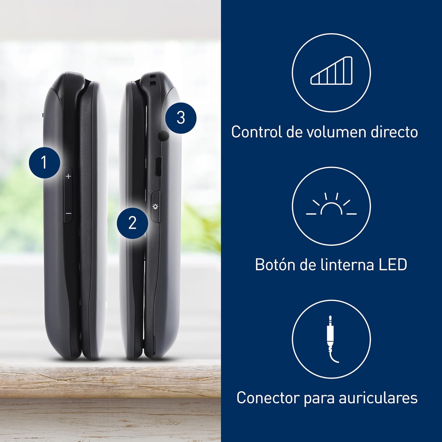 Thumbnail 1 de Panasonic KX-TU446EXG Teléfono para Personas Mayores 📱 Resistente