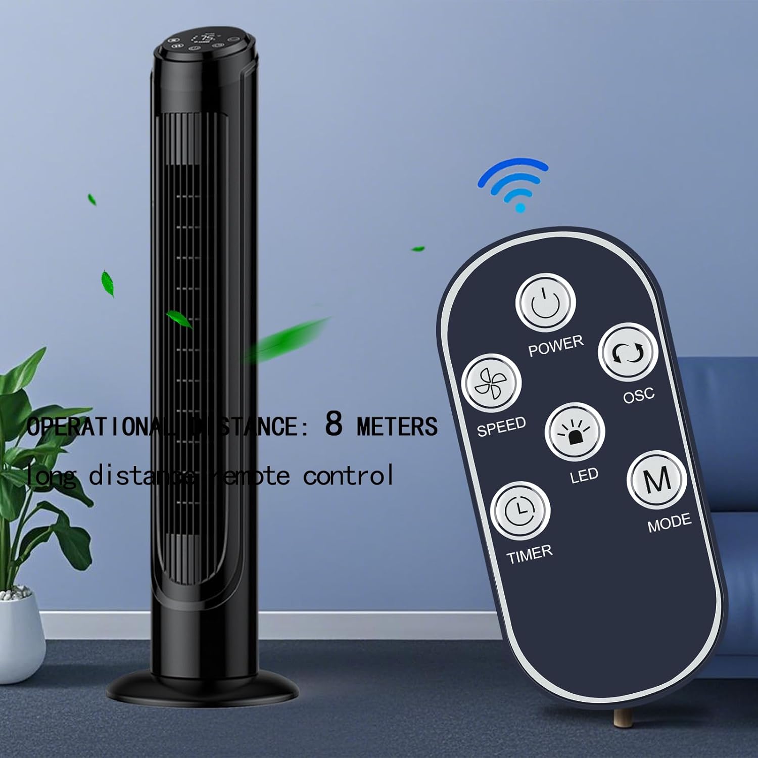 Thumbnail 4 de TCNOUMT replacement remote control for Brandson 108cm tower fan (TCNOUMT)