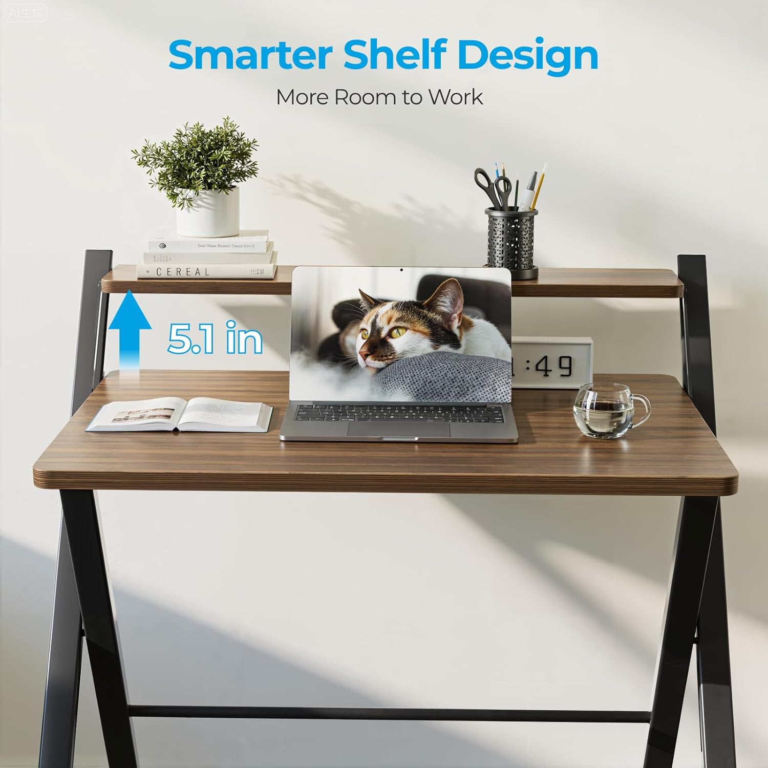 Thumbnail 5 de GreenForest Folding Desk 77 x 70 cm