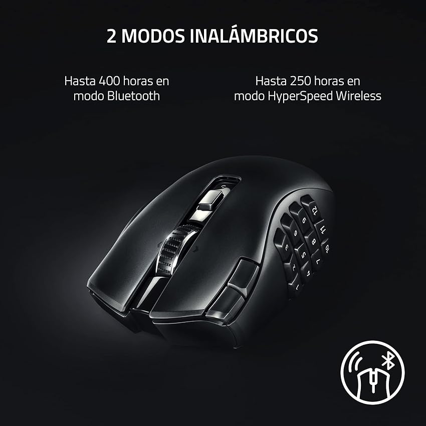 Thumbnail 2 de Razer Naga V2 HyperSpeed, ratón MMO ergonómico 250 h 📱