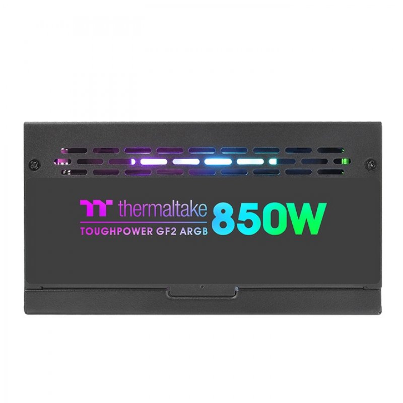 Detalle 2 de Thermaltake Toughpower GF2 ARGB 850W Premium Edition: fuente modular 80 Plus Gold con iluminación Riing Duo