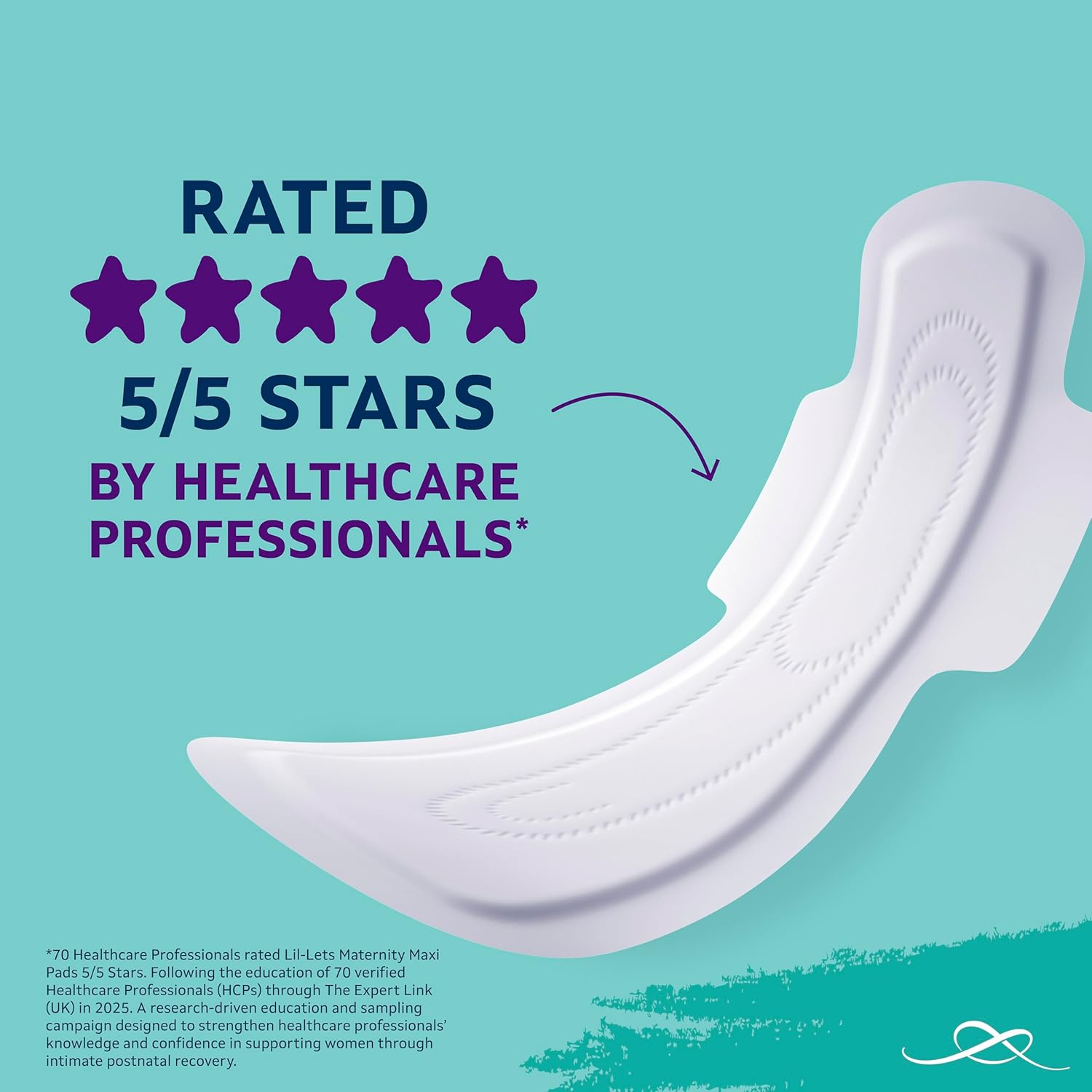 Thumbnail 3 de Lil-Lets Maternity Pads with Wings – Extra Long Maxi Thick (30 pads, 3 packs)