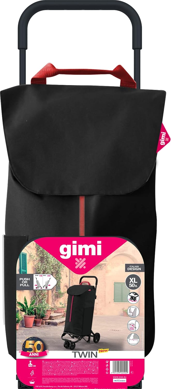 Detalle 2 de Gimi Carello Spesa New Twin 50 L đź›’