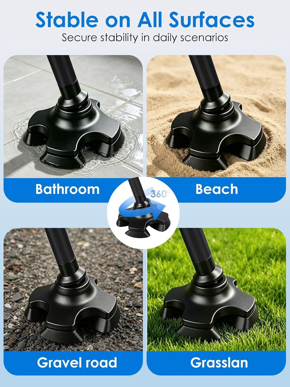 Detalle de WHLICKS Walking Cane, Aluminum