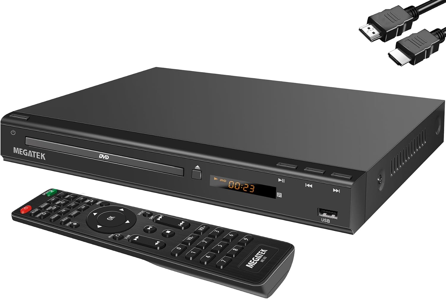 Detalle de MEGATEK DuraPlay DP-260M55HD Region-Free DVD Player with 1080p HDMI Upscaling