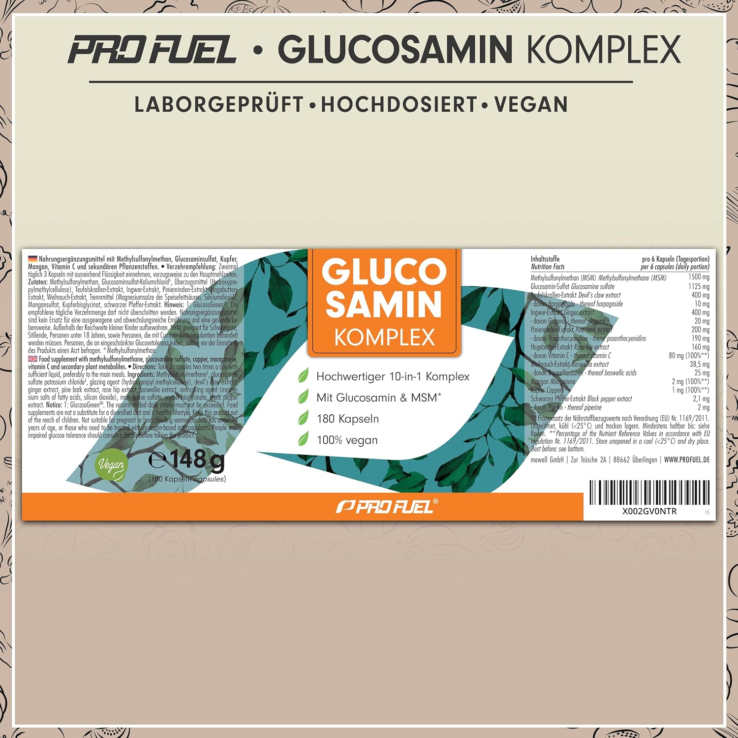 Thumbnail 5 de Glucosamin Komplex 180 Kapseln 💊
